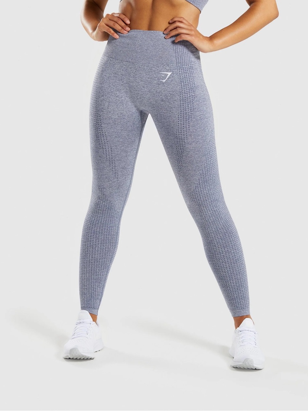 Gymshark Marled Blue Vital Seamless Leggings XS/S